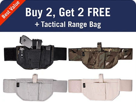 Buy 2, Get 2 Free + Tactical Range Bag - Holster bundle