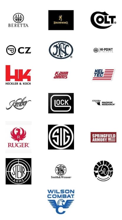Compatible pistol brands list