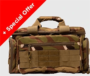 Free tactical range bag included with this bundle